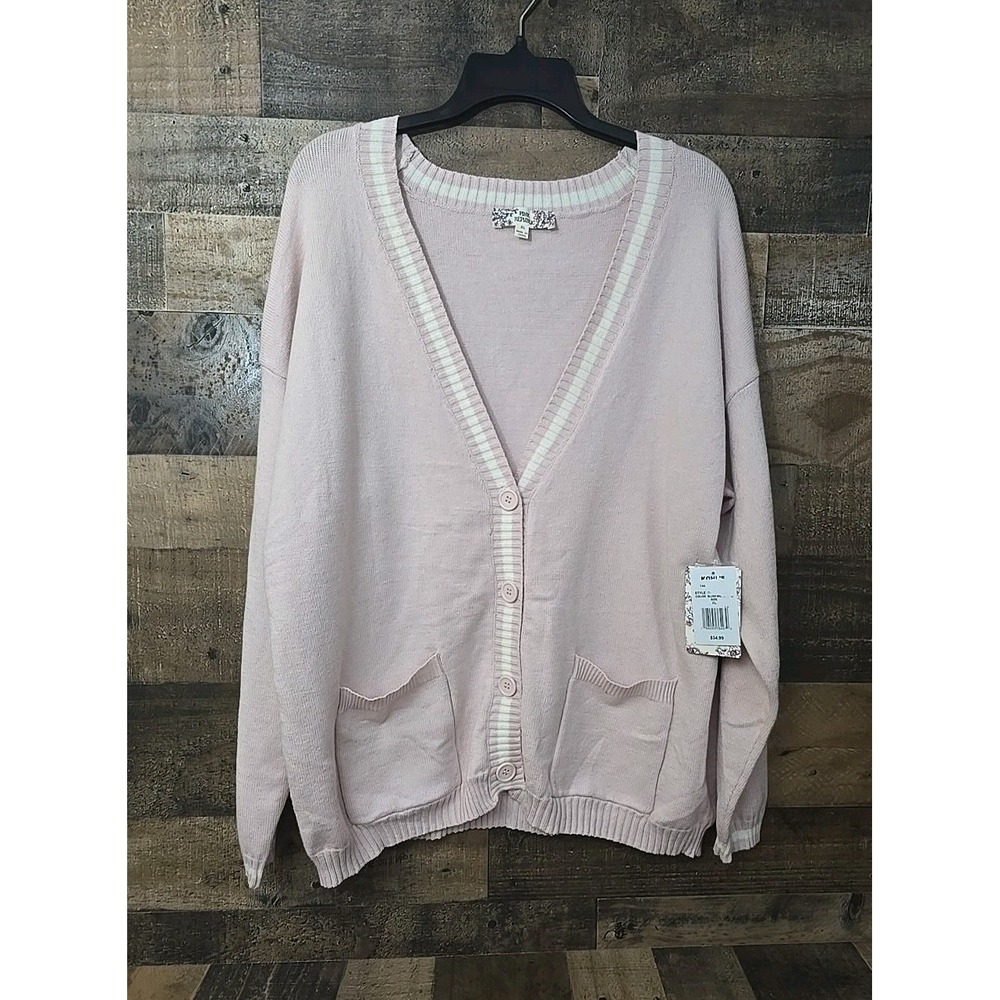 Pink Republic Cardigan Women XL Preppy Fairycore Academia School Norm NWT
